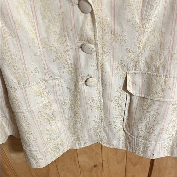 Spiegel Cream Patterned Women's Blazer - Picture 5 of 5